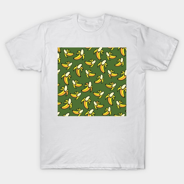 Banana Pattern 12 T-Shirt by B&K